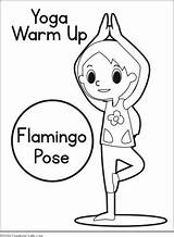 Yoga Coloring Pages Warm Kids Print sketch template