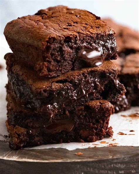 easy chocolate brownies   super fudgy recipetin eats