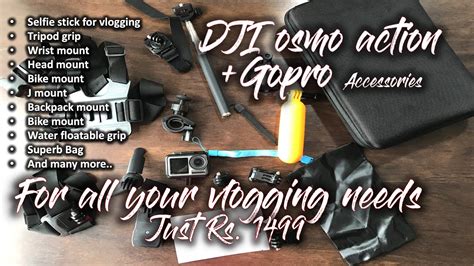 gopro accessories dji osmo action action camera assesories cheap   youtube