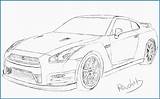 Gtr Nissan Drawing Skyline Draw R35 Drawings Sketch R34 Do Coloring Pages Car Easy Paintingvalley Sketches Quality High Realistic Pencil sketch template