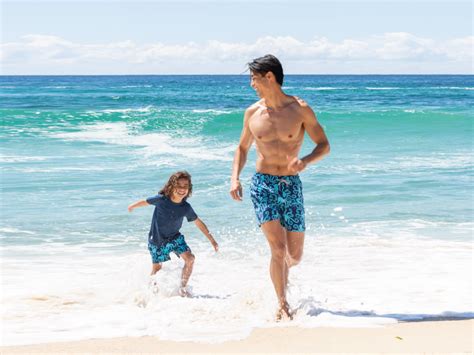 Tom And Teddy Father And Son Matching Swim Trunks Father Son Board Shorts