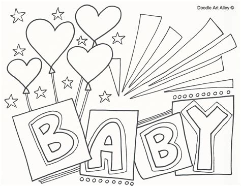 newborn baby girl coloring page coloring home
