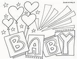 Baby Newborn Coloring Pages Girl Getcolorings Color Printable sketch template