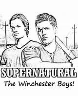 Supernatural Coloring Pages Getcolorings sketch template