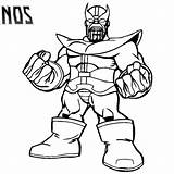 Thanos Simple sketch template
