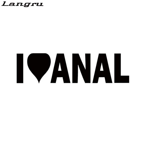 langru new style i love anal vinyl decal sticker funny gay pride prank