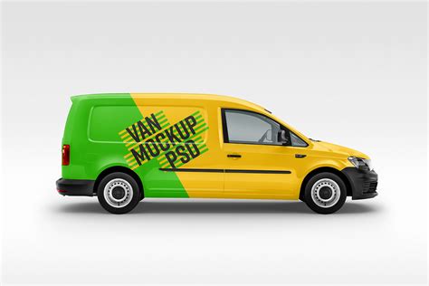 panel van vehicle branding mockup psd good mockups