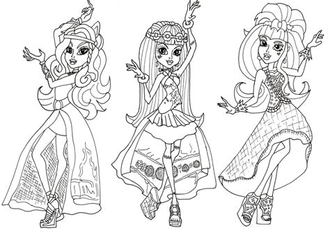 monster high coloring pages coloring home
