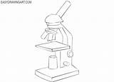 Microscope Optical sketch template