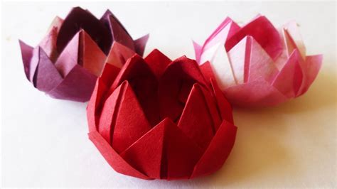origami ideas    traditional lotus flower origami