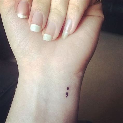 10 Stunning Semicolon Tattoo Ideas And Meanings Pop Tattoo