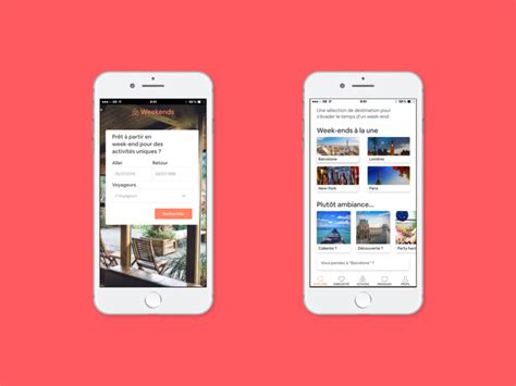 airbnb weekends ios app  yoan gross  dribbble