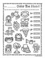 Blends Coloring Activity Sheets Match Prep Worksheets Grade Teacherspayteachers Activities Phonics Math Reading Followers sketch template