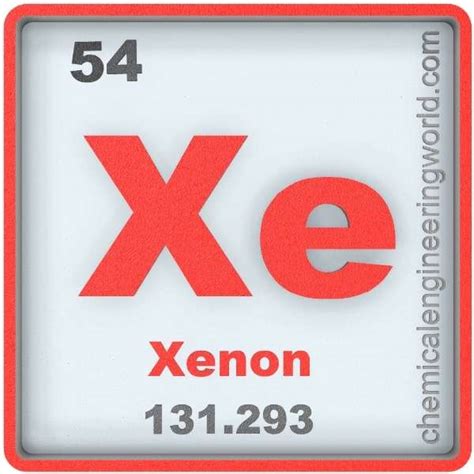 xenon element properties  information chemical engineering world