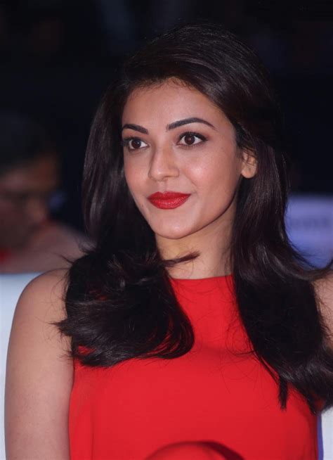 high quality bollywood celebrity pictures kajal aggarwal looks super sexy in red dress at