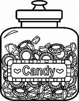 Coloring Candy Pages Printable Color Food Sheets Jar Candyland Bing Fruits Popular Character sketch template