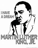 Coloring Luther Martin King Jr Pages Dream Kids Mlk History Printable Dr Color Sheet Worksheets Print Month Quotes Printables Preschool sketch template