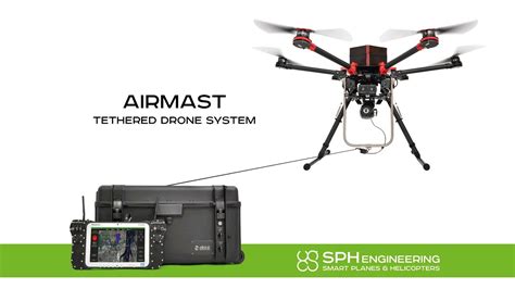 airmast tethered drone system youtube