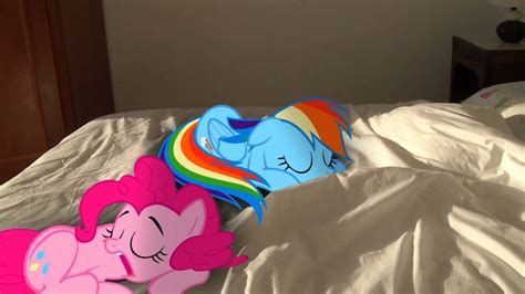 rainbow dash and pinkie pie sleeping mlp in real life youtube