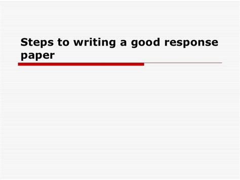mla format response paper response essay