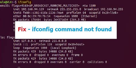 Fix Ifconfig Command Not Found In Linux Operating Systems Technig