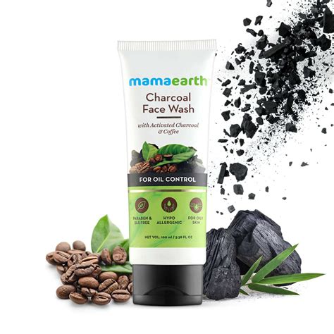mamaearth charcoal face wash  activated charcoal coffee ml