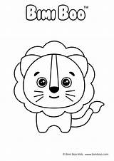 Coloring Bimi Boo Animals Pages Printable Kids Color sketch template