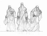 Ringwraiths Nazgul Diorama Frodo Creating Vs Collectibles Silva Sideshow Brothers sketch template
