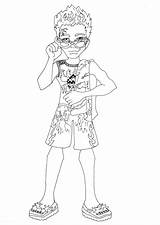 Coloring Swimsuit Getcolorings Swim Holt Hyde Class Monster High sketch template