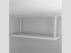 SafeRacks White 2' x 6' Overhead Garage Storage Rack 18103993