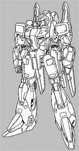 Gundam Zeta Line Gunpla Lineart Guide Collection Layman sketch template