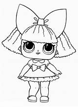 Lol Coloring Dolls Pages Surprise Baby Big Bow Pieces Puppe sketch template