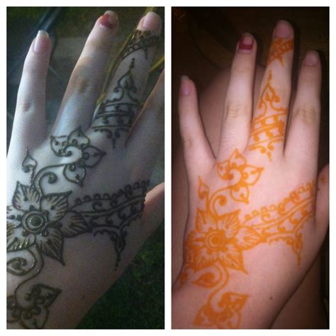 henna tattoo semi permanent henna pinterest
