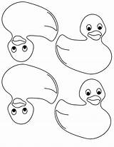Coloring Rubber Ducky Kids Duck Pages Getcolorings sketch template