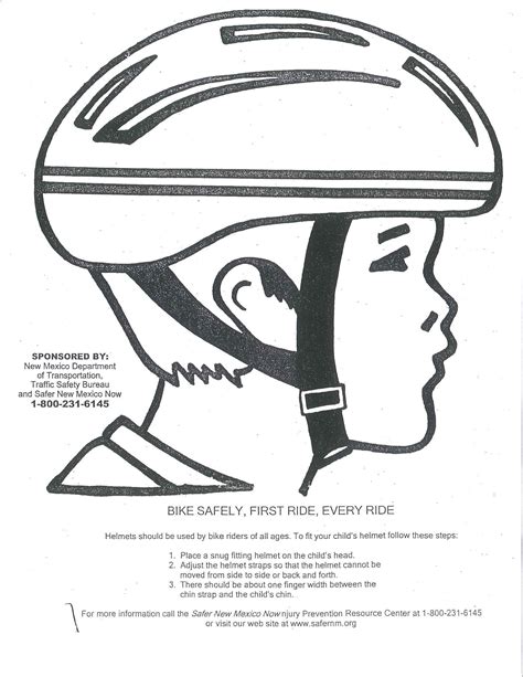 bike helmet safety coloring page quality coloring page coloring home