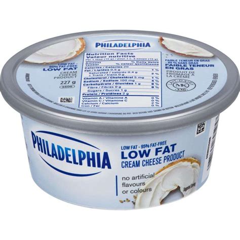 35 philadelphia cream cheese nutritional label