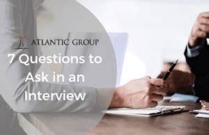 questions     interview atlantic group recruiters