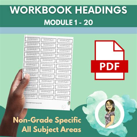 student workbook headingsmodule   teacha