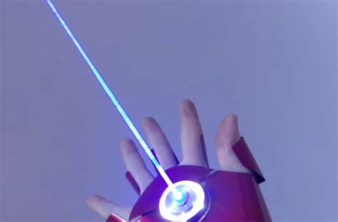 dual laser iron man glove   real