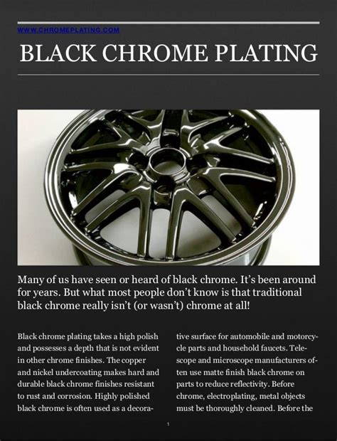 black chrome plating true black color