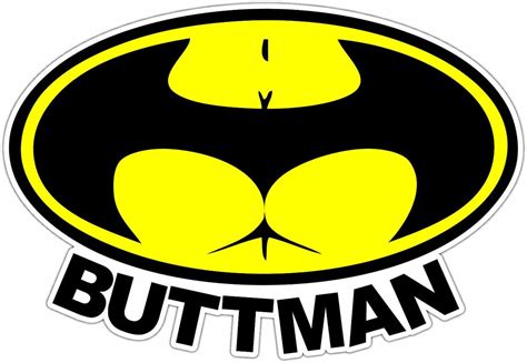 buttman butt man batman funny car bumper window vinyl sticker decal 5