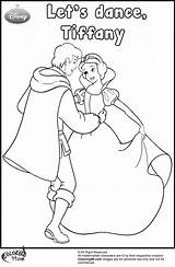 Coloring Pages Snow Prince Disney Handsome Princess Dancing Clipart Colors Team Popular Comments sketch template