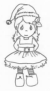 Elf Coloring Pages Christmas Girl Shelf Printable Cute Buddy Drawing Ears Precious Moments Elves Color Getcolorings Getdrawings Print Books Popular sketch template