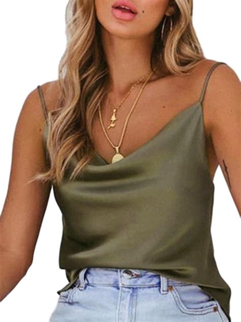 selfieee selfieee womens sleeveless backless summer hot adjustable spaghetti strap beach tank