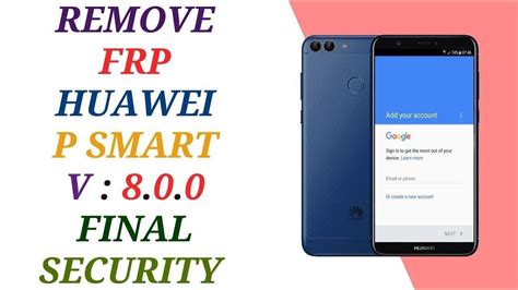 remove google account huawei p smart fig lx test point