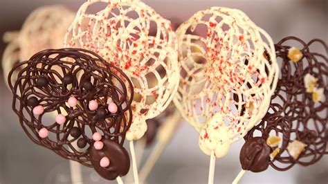 chocolate lace lollipops chocolate dessert recipes popsugar food photo 26