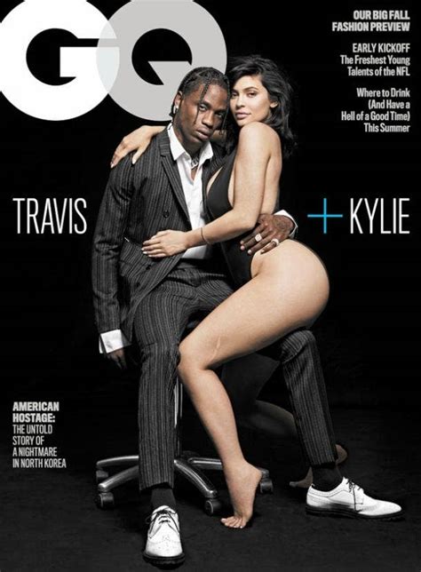 Travis Scott And Kylie Jenner Nude Gq Photo Shows Off Jenner S Leg Scar