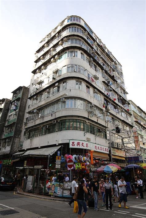 Corner Building Hong Kong Wide Angle Lens Hong Kong