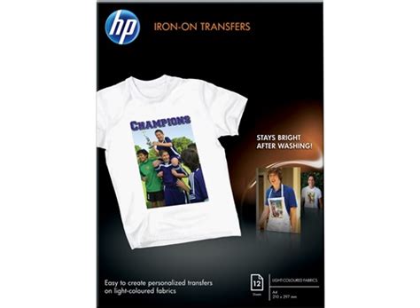 Transferencias Para Camisetas Hp 12 Hojas A4 210 X 297 Mm Hp Store