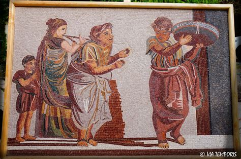 grande mosaique romaine mosaique aux musiciens de pompei vt